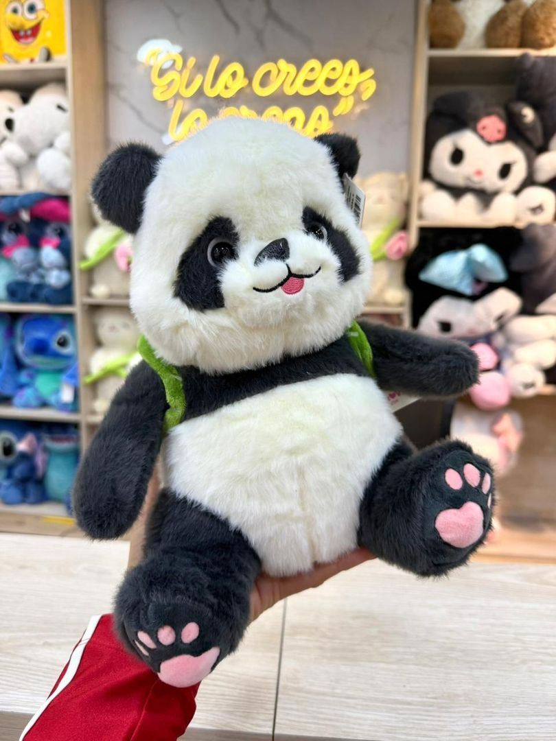 PANDA MALETA 22cm de peluche