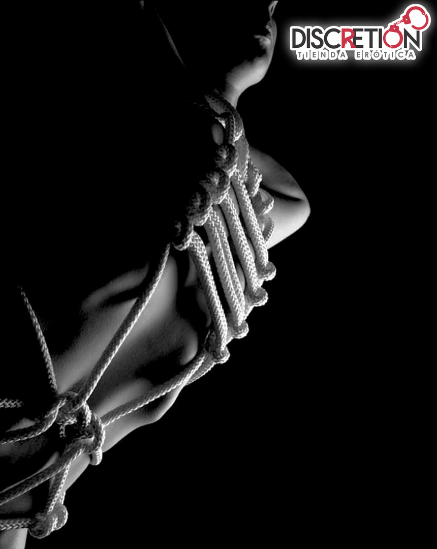 CUERDA AMARRE BONDAGE ROJO O NEGRO