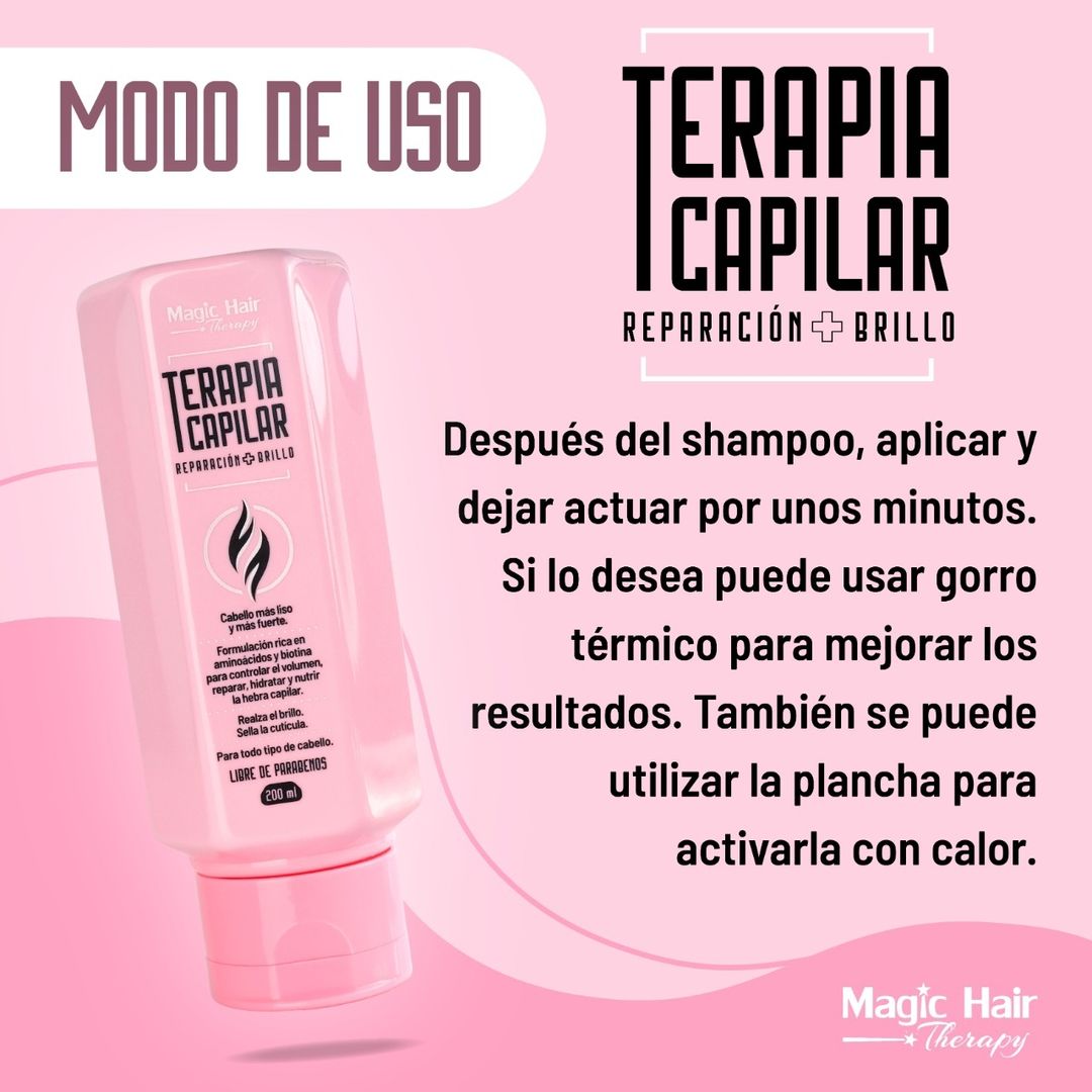 TERAPIA CAPILAR  REPARACION + BRILLO