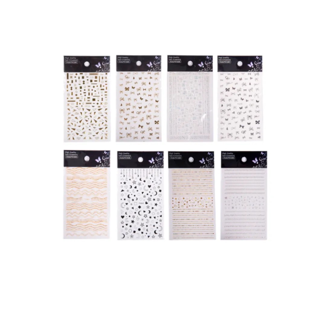 Sticker Para Uñas Metalizadas