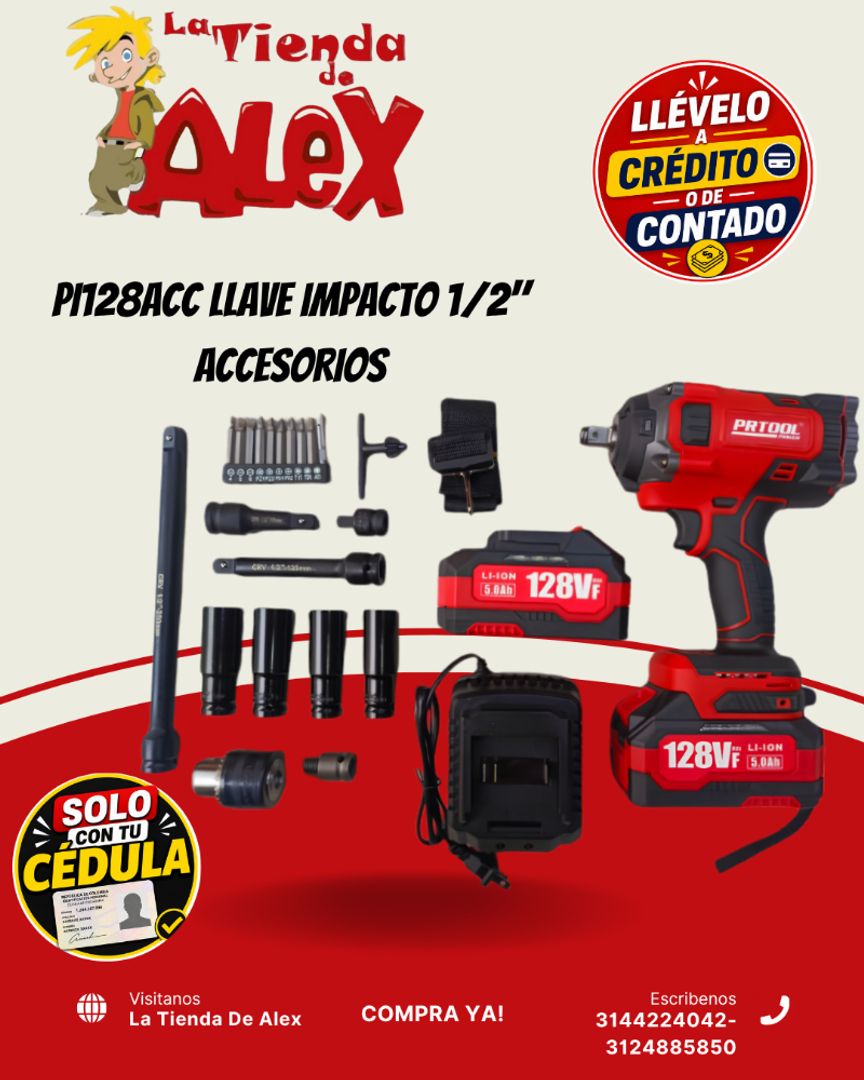 PI128ACC LLAVE IMPACTO 1/2" ACCESORIOS