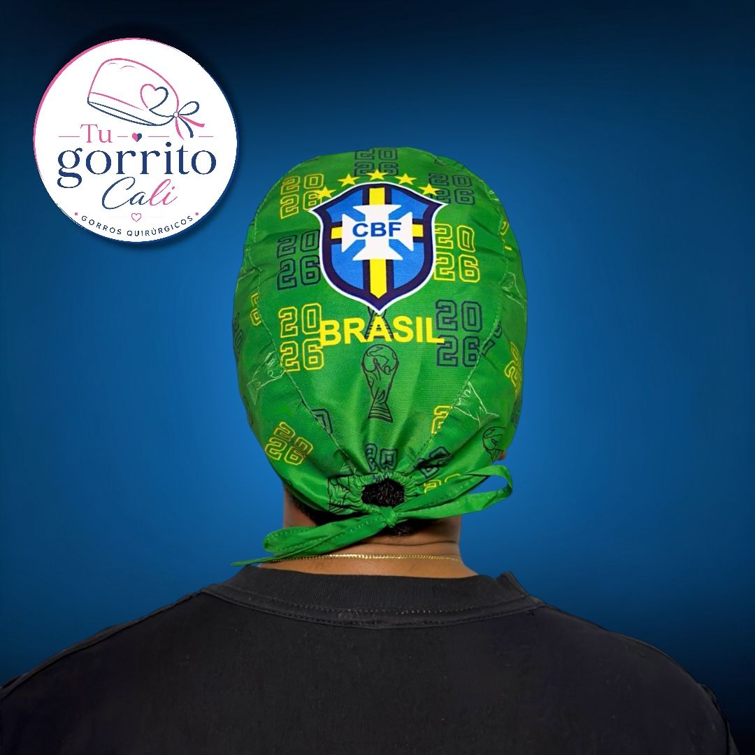 Mundial selección brasil fondo verde hombre 