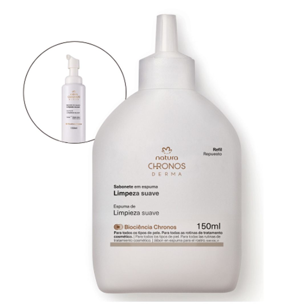REPUESTO ESPUMA DE LIMPIEZA SUAVE CHRONOS DERMA