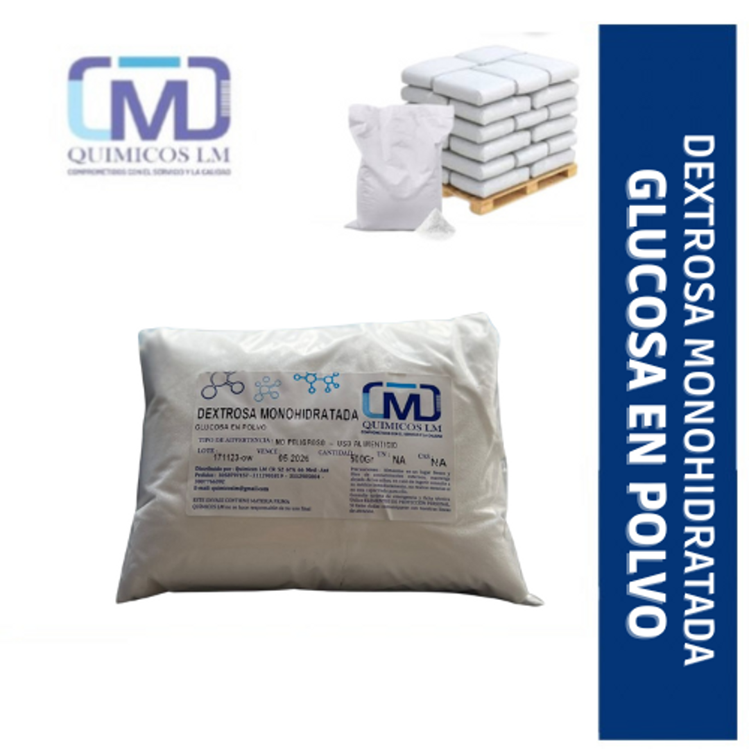 DEXTROSA/GLUCOSA EN POLVO x500gr 