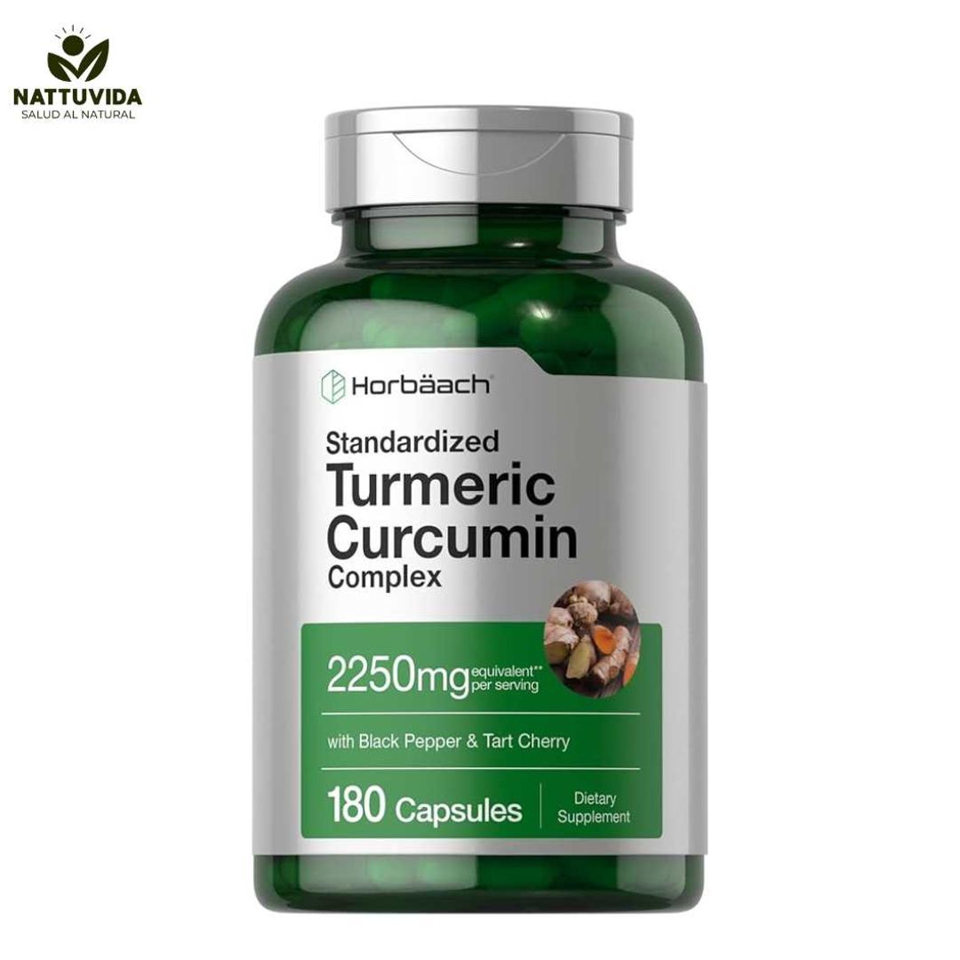 CURCUMA CON PIMIENTA NEGRA de 2250 mg  180 cap Horbaach