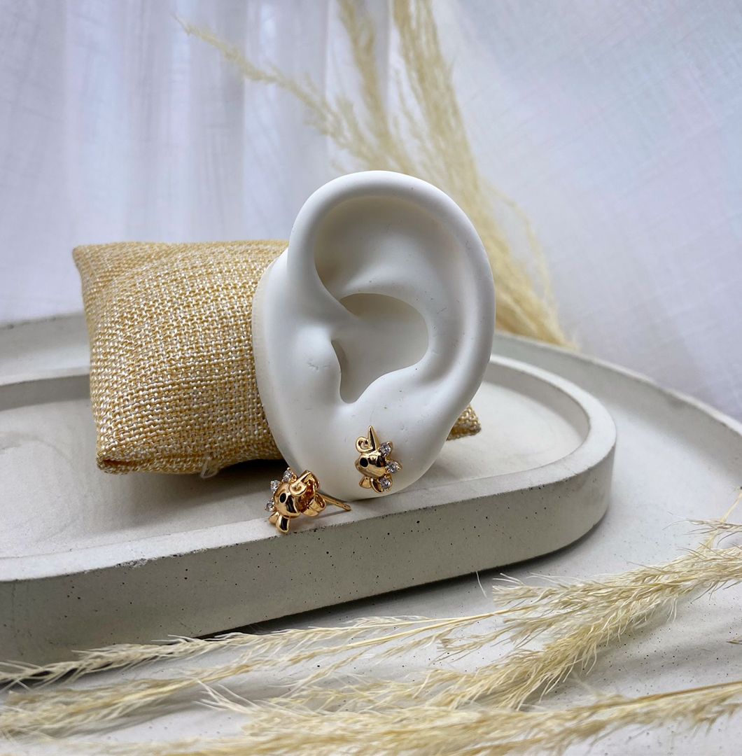Topo unicornio, oro rosa, covergold 