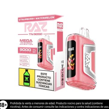 Imagen del producto Raz Tn Strawberry Watermelon 9.000 Puffs
