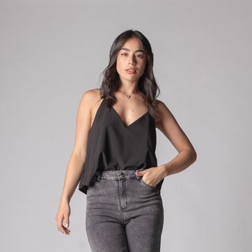 BLUSA BASICA TIRAS CHALIS  - imagen 1