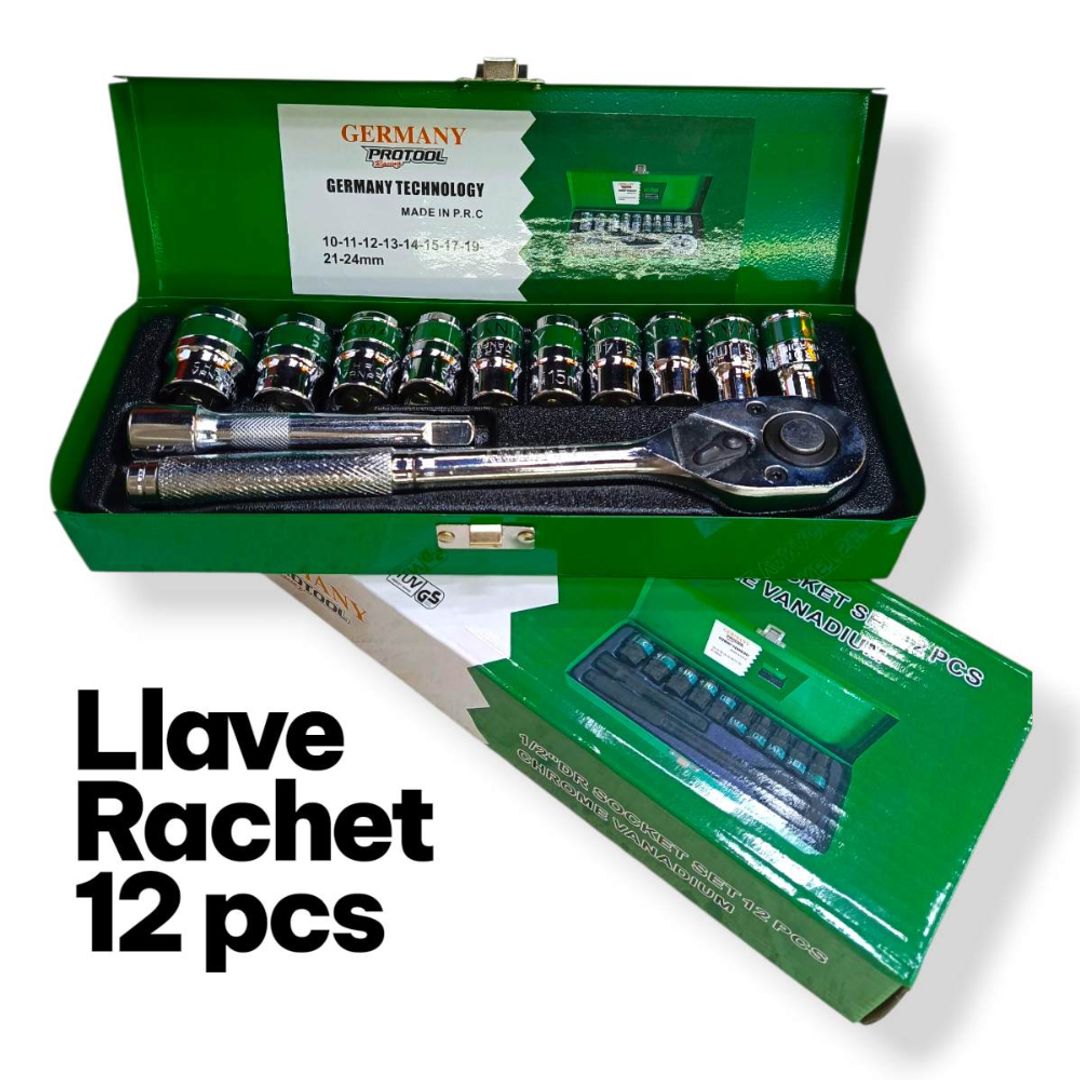  LLAVE RACHET 12 PCS