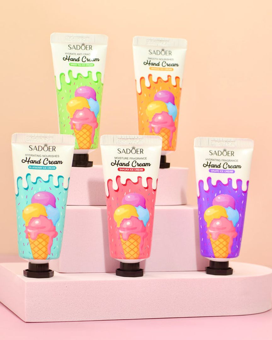 Cremas de Manos Sadoer Ice Cream Hidratantes y Suavizantes