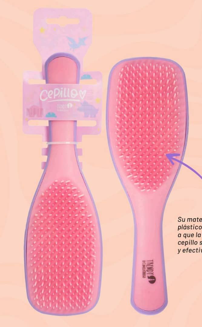 Cepillo Anti Frizz Rosado Ref CDT1857
