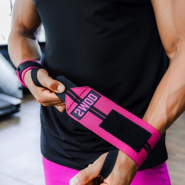 MUÑEQUERAS ELASTICAS FUCSIA  - imagen 1