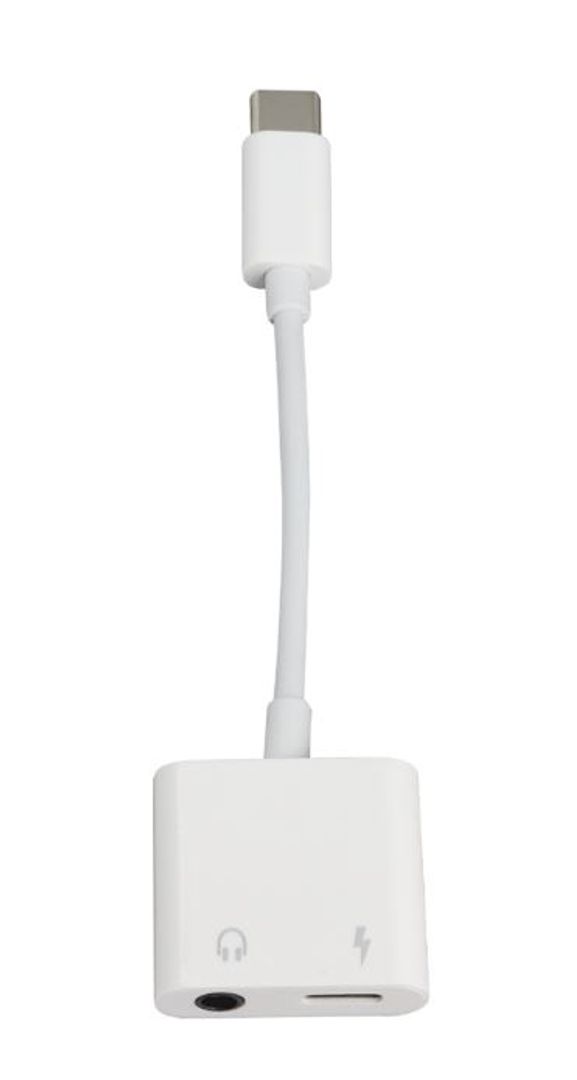 Cable adaptador Tipo C a Auxiliar 3.5mm hembra y carga
