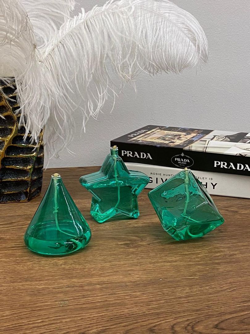 Velas de Cristal Verde