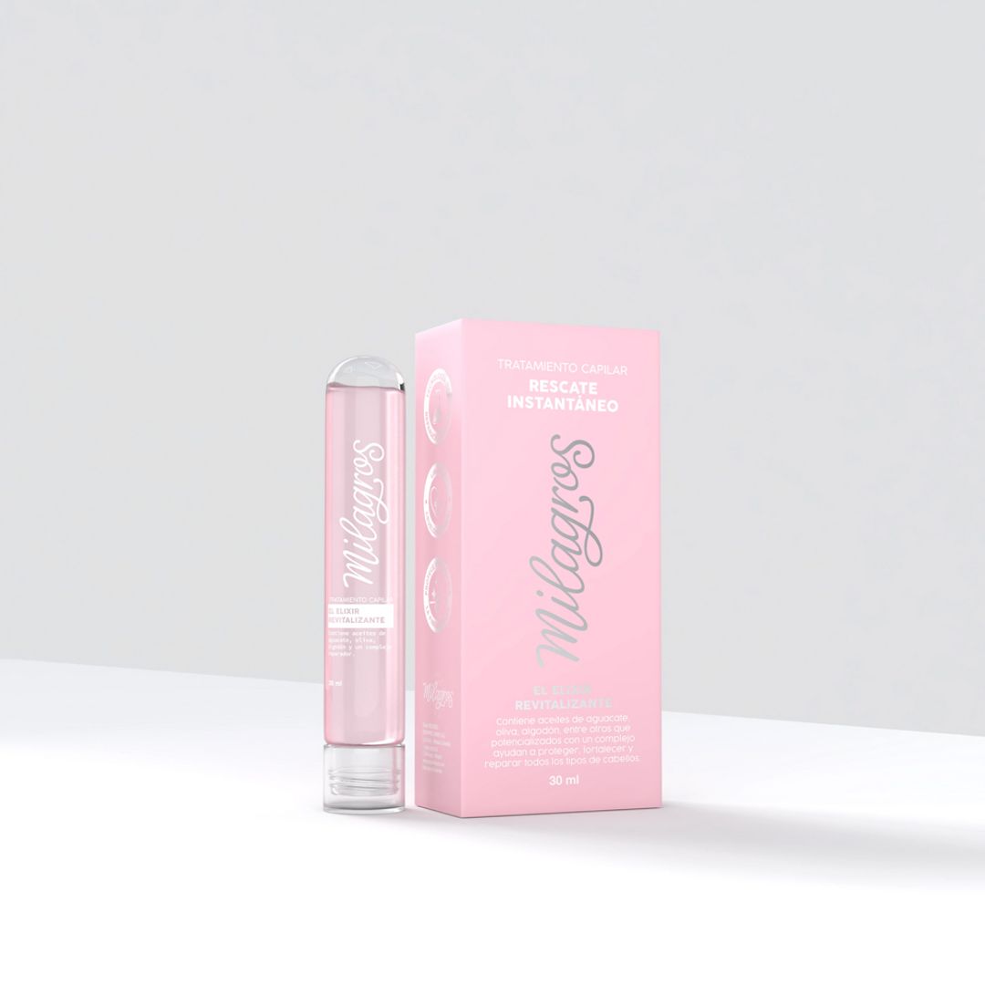 Tratamiento Capilar Rescate Instantáneo Rosado 30ml Milagros 