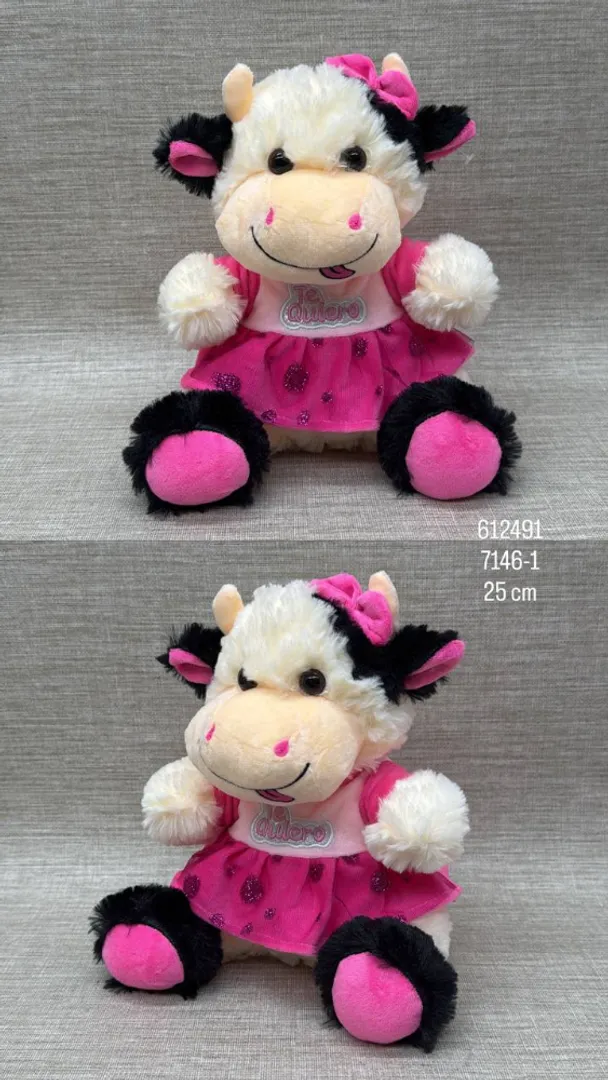 VACA CON VESTIDO DE 25 CM