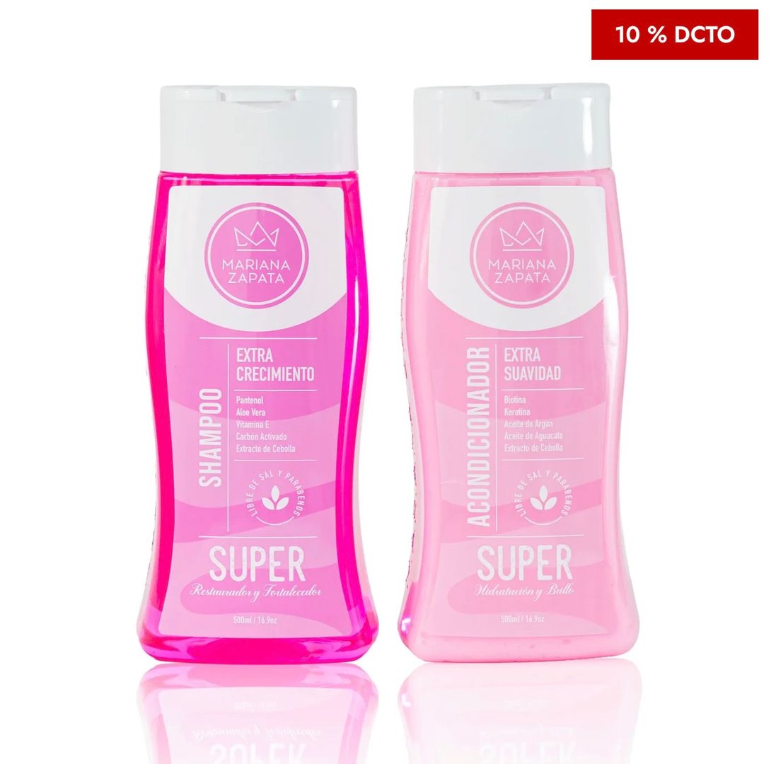 Kit shampoo y acondicionador + Tula 