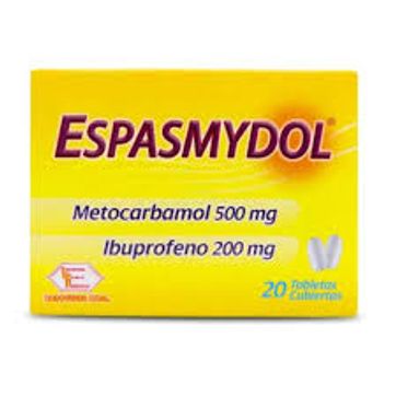 Imagen del producto ESPASMYDOL (METOCARB/ ACETAM) DIS X 20 TAB