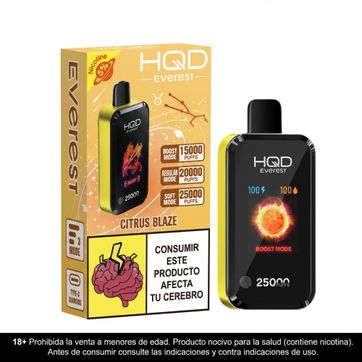 Imagen del producto HQD Everest Citrus Blaze 25.000 Puffs