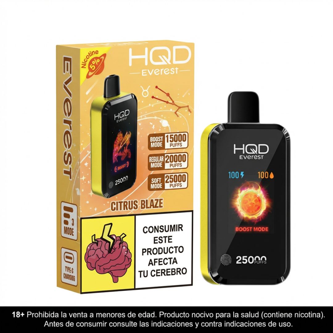 HQD Everest Citrus Blaze 25.000 Puffs