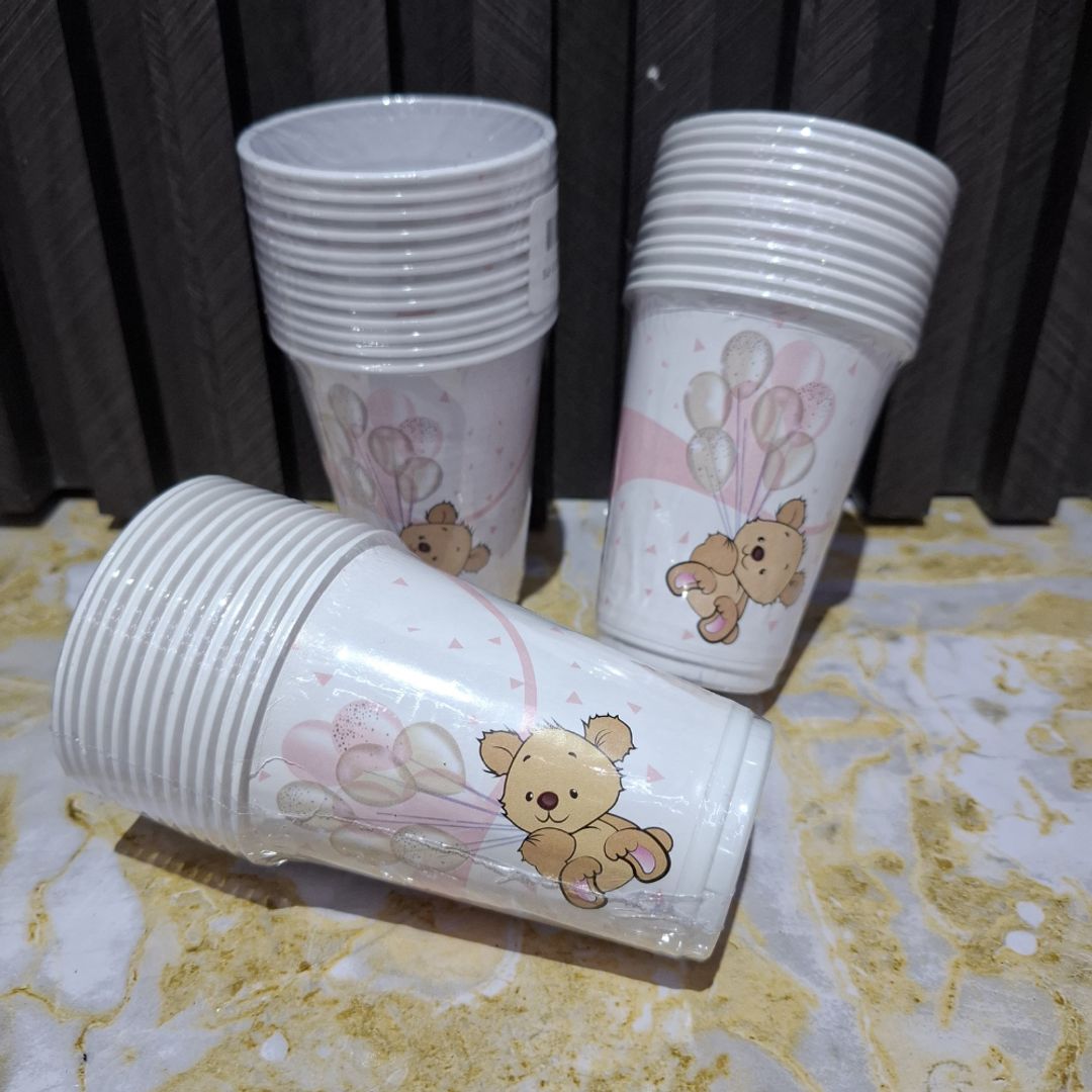 VASO X12 UND OSO ROSADO