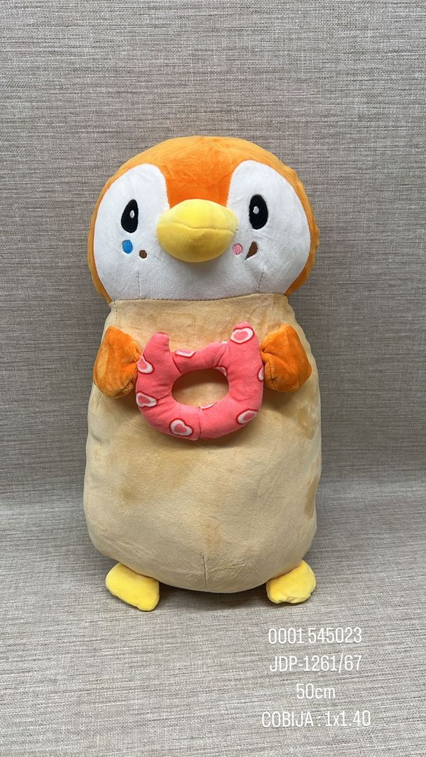 PINGÜINO CON COBIJA 50 CM