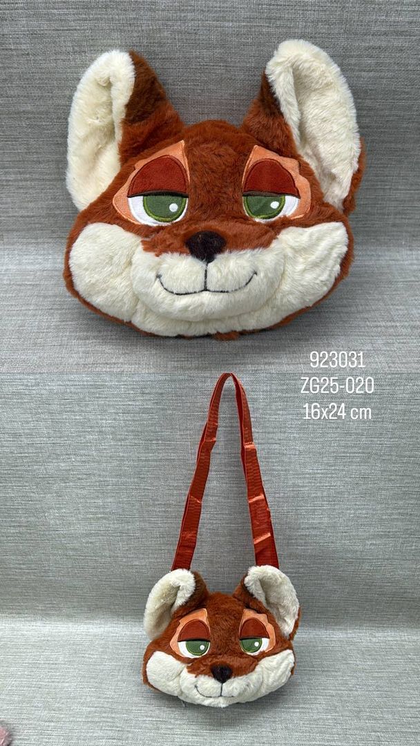 BOLSO DE LA CARA DE NICK (ZOOTOPIA) 16X24 CM