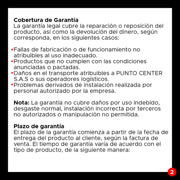Política de Garantías - imagen 2
