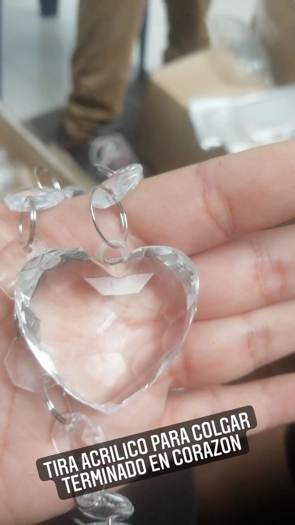 TIRAS DE PIEDRAS CON PUNTA DE CORAZON