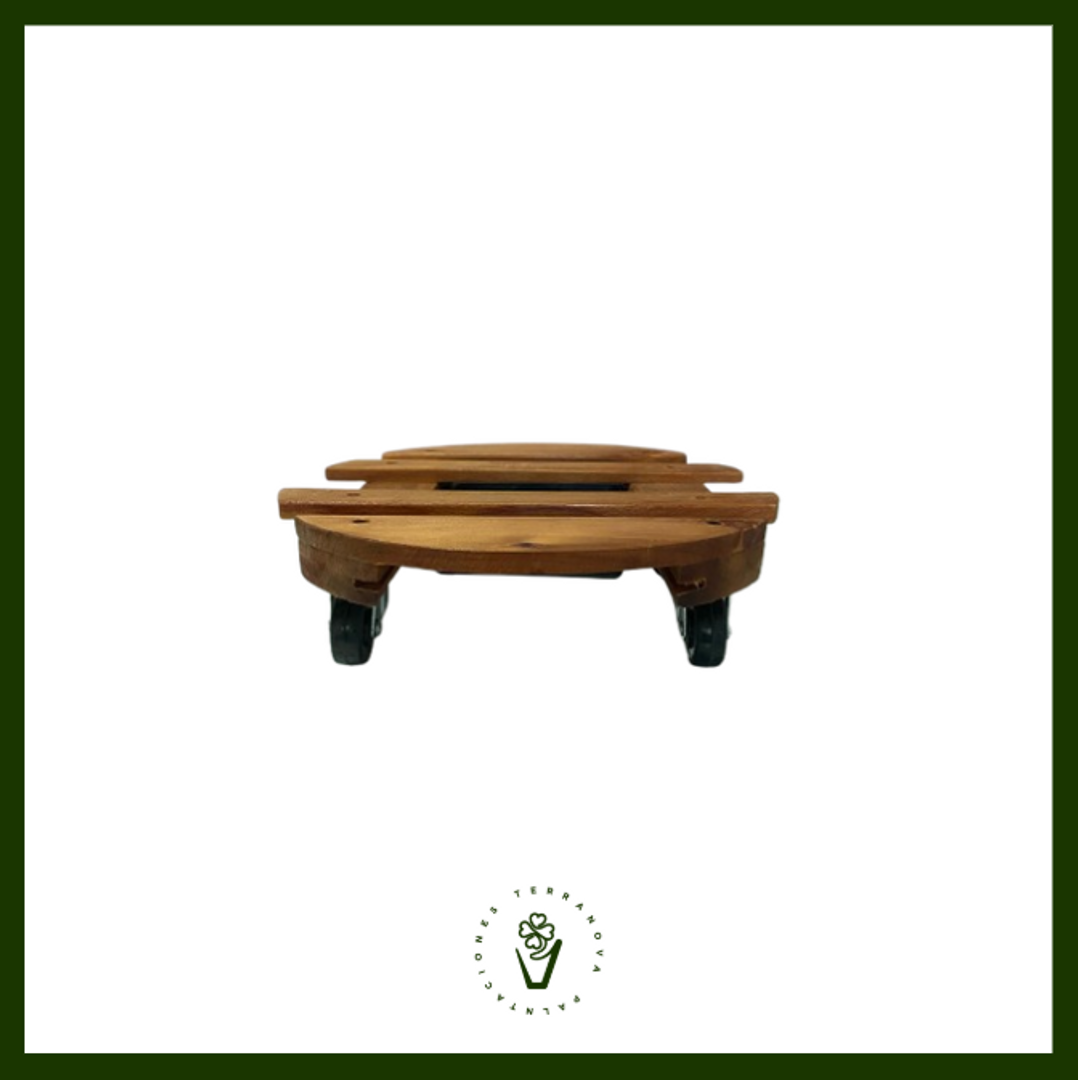 SOPORTE DE MADERA REDONDO