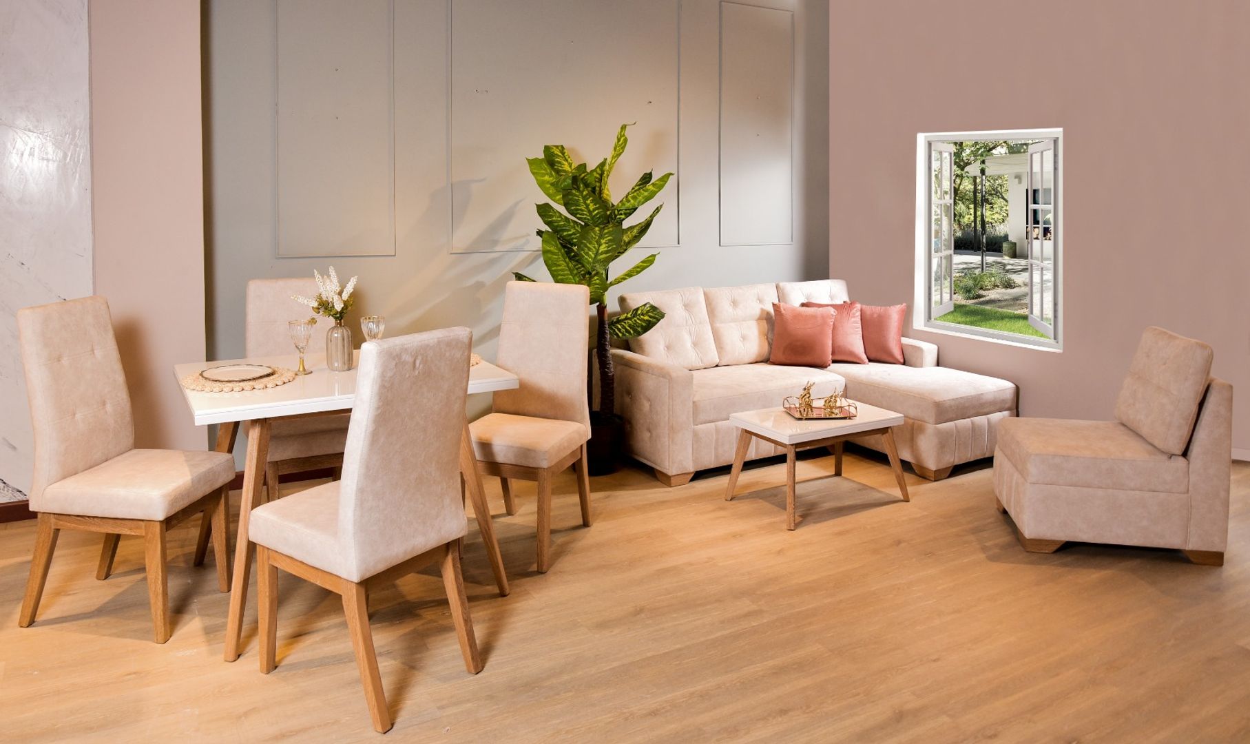 SALA ELE BRUNO TELA BEIGE	