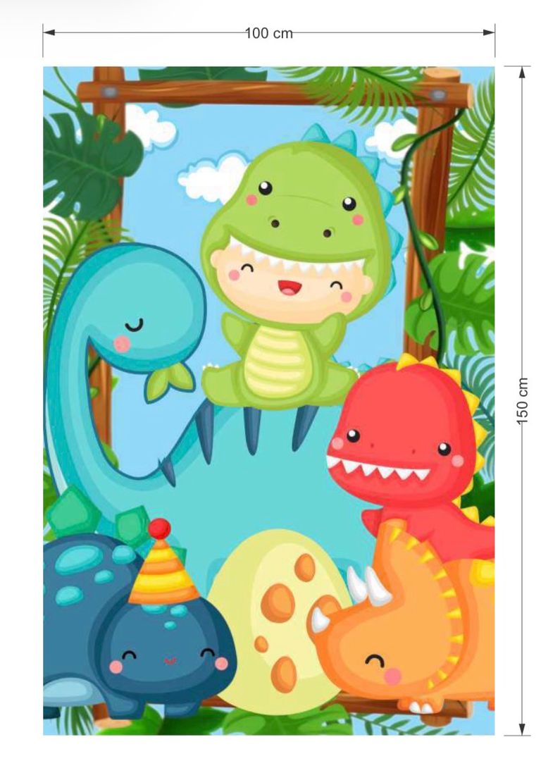 FONDO EN TELA 1 x 1.50 CM DINO BEBÉ 