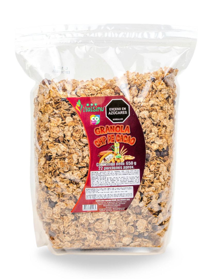 GRANOLA CHIP DE CACAO X 650 GR VITAL SINU