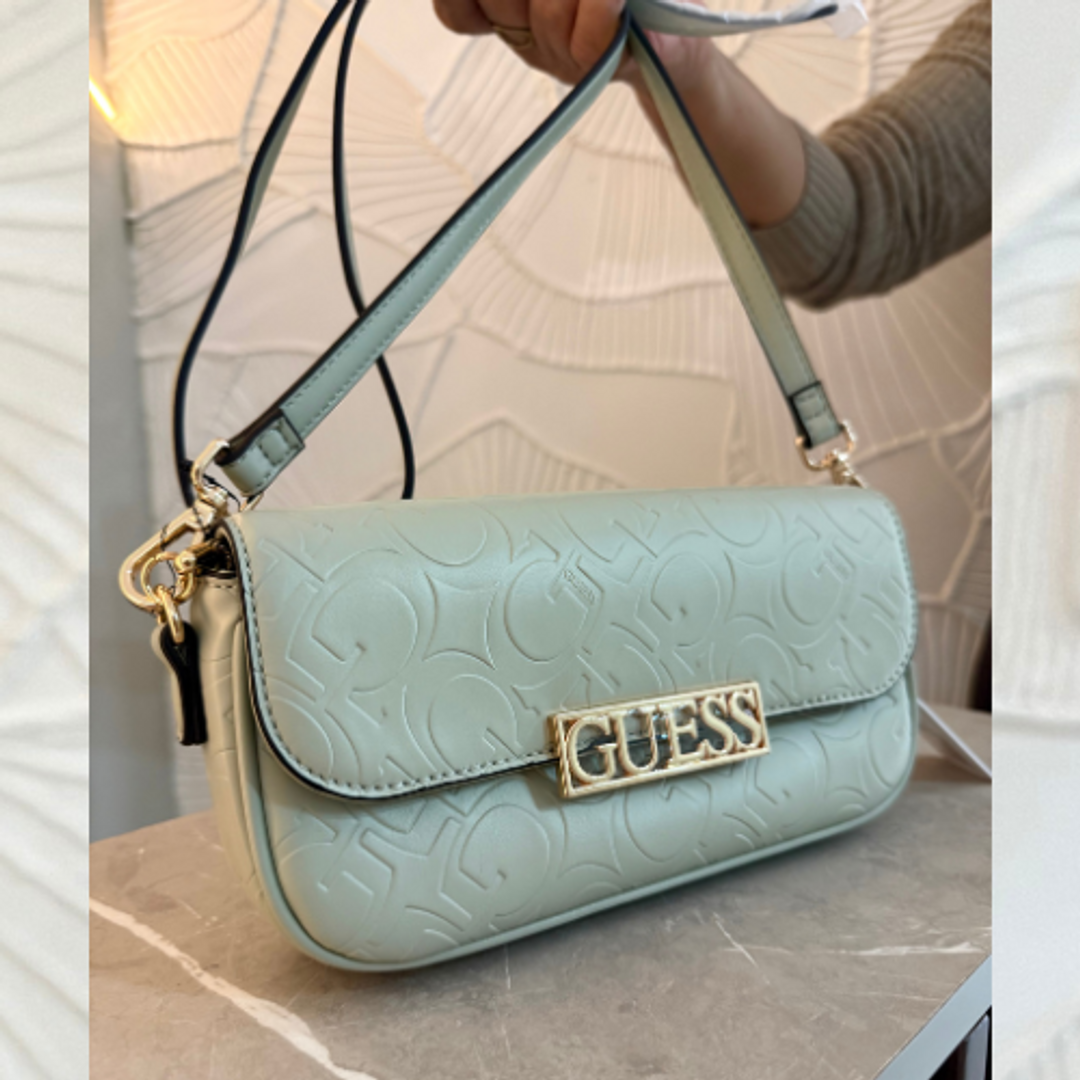 Cartera Guess Verde Agua/Dorado