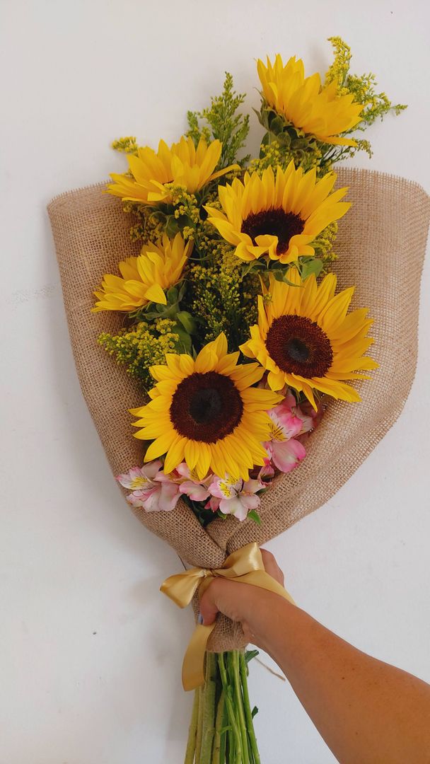 ramillete girasol yute