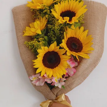 Imagen del producto ramillete girasol yute