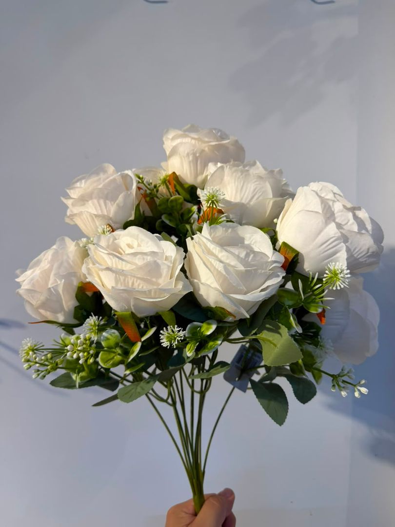 ROSA X 12 BLANCA