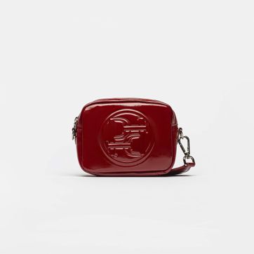 BANDOLERA AUDREY SCARLET EN CUERO CHAROL - imagen 1