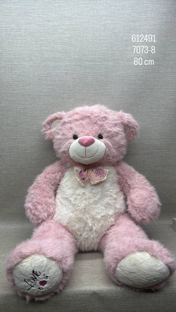 OSO PELUDITO CON MOÑO SURTIDO 80 CM