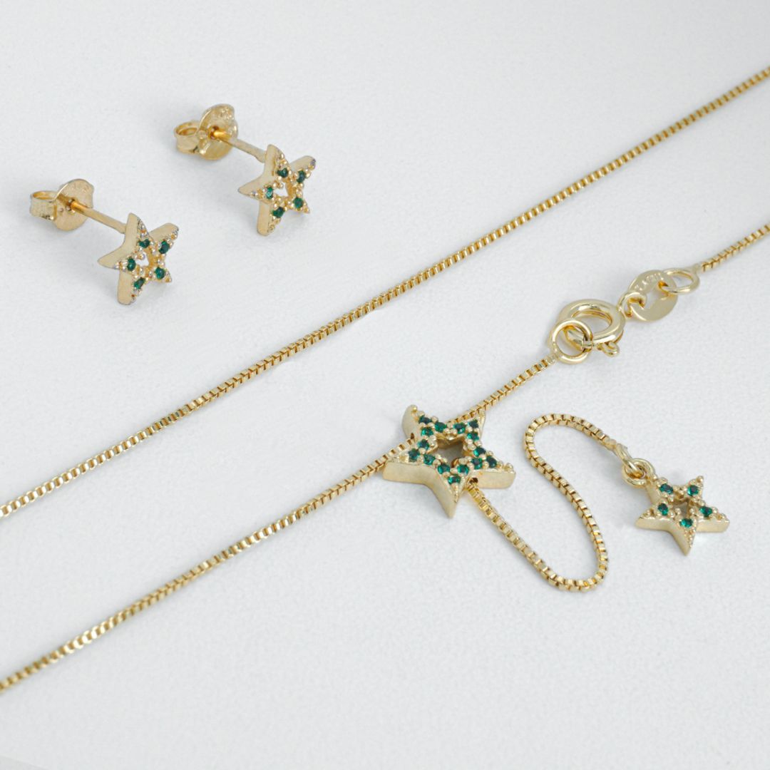 Conjunto Estrella 45 Cms Verde