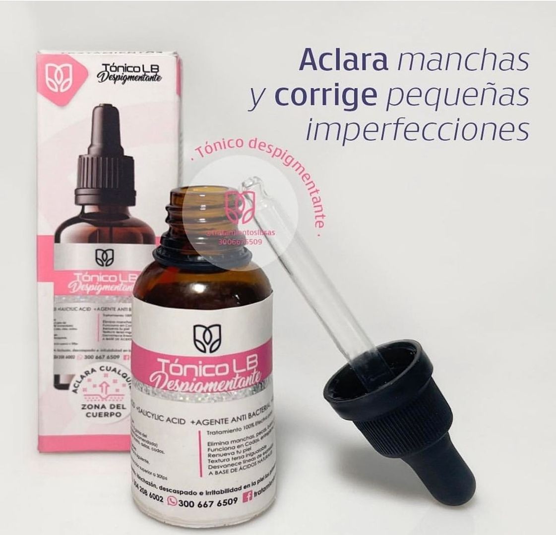 Tonico despigmentante LB -  Tratamiento acne y manchas