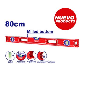 EMTOP NIVEL DE GOTA METALICO 32 "(80CM) SUPER EMTOP - imagen 1