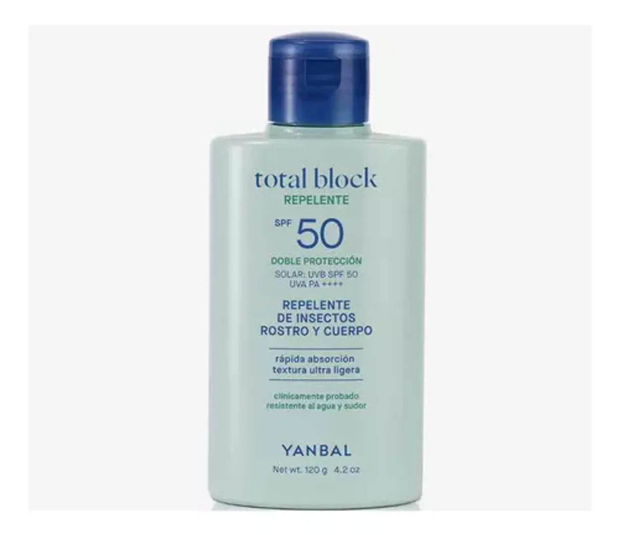 BLOQUEADOR TOTAL BLOCK SPF 50 REPELENTE 120g