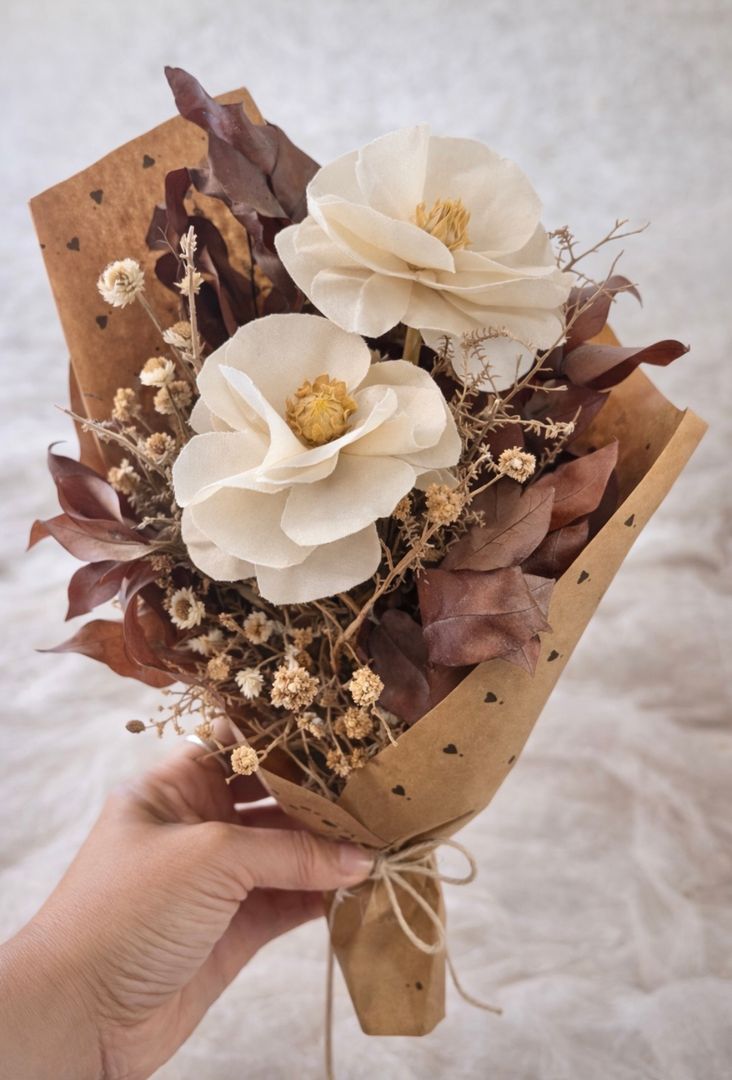 Ramo Flores Tela y Preservadas Medianao 