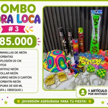 Imagen del producto COMBO HORA LOCA 80 PERSONAS 