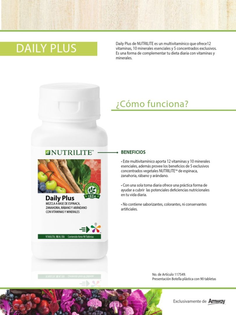 DAILY PLUS NUTRILITE 