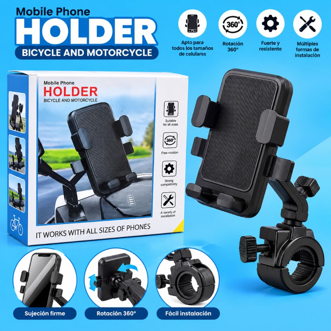  Soporte para Celular 360° – Moto y Bicicleta