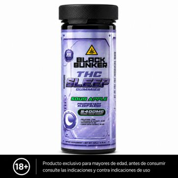 Imagen del producto Gomitas Para Dormir Sour Apple Black Bunker