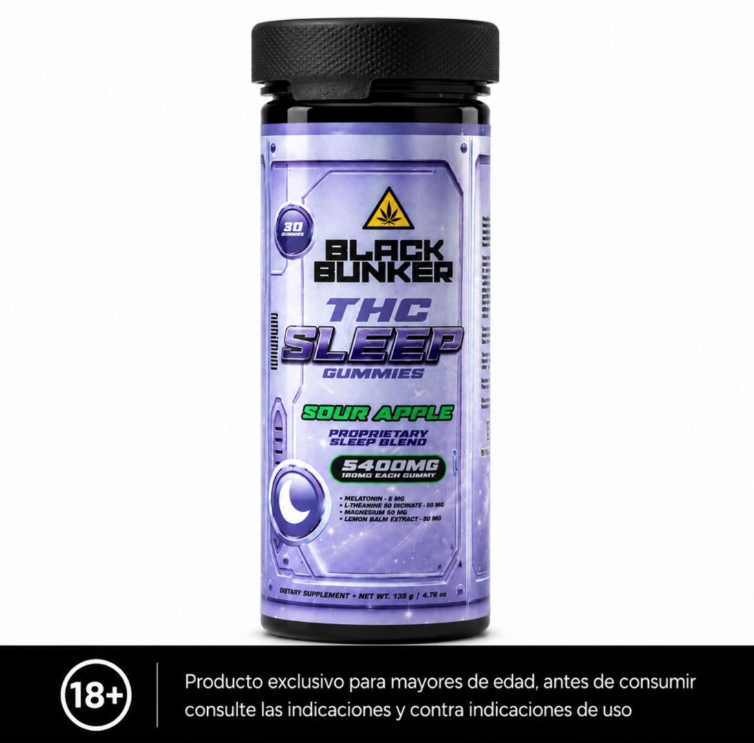 Gomitas Para Dormir Sour Apple Black Bunker