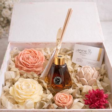Imagen del producto Set Obsequio Caja con Velas 